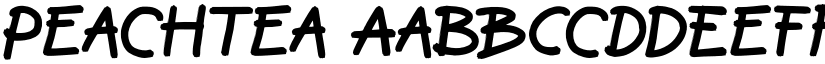 Peachtea font download