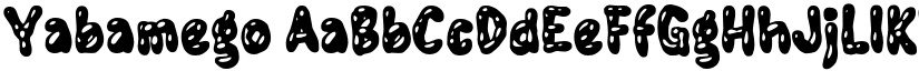 Yabamego font