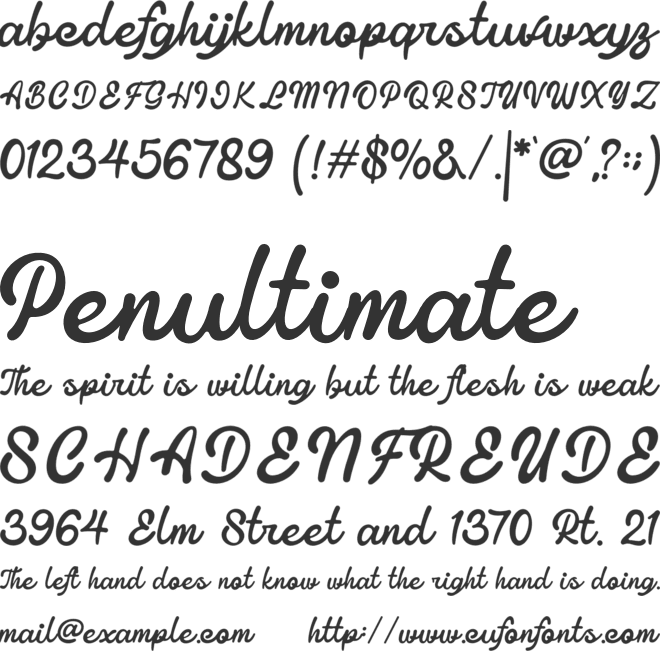 Oldfine font preview