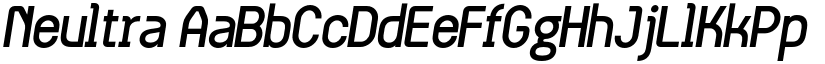 Neultra font