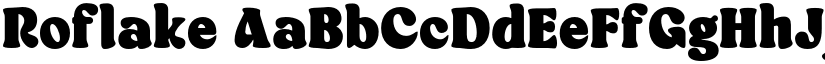 Roflake font