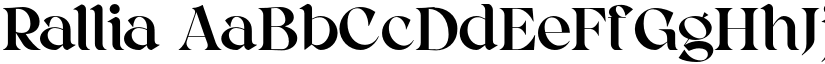 Rallia font