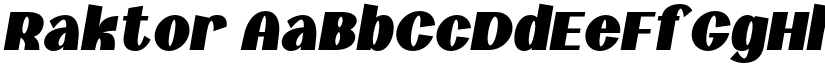 Raktor font