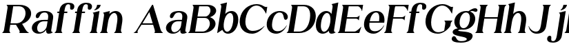 Raffin font