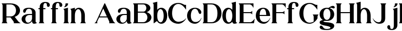 Raffin font