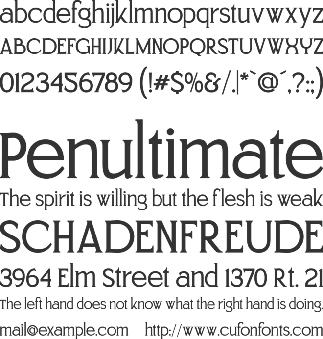 Quirino font preview
