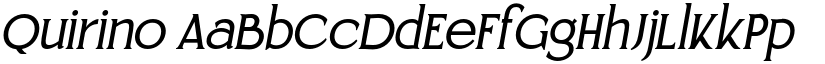 Quirino font