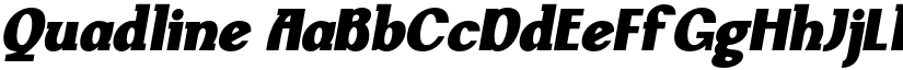 Quadline font