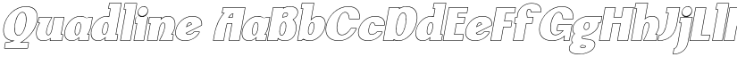 Quadline font