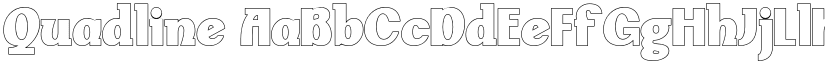 Quadline font