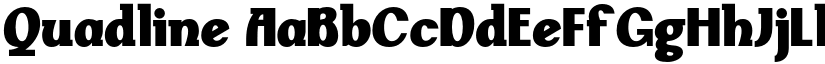 Quadline font