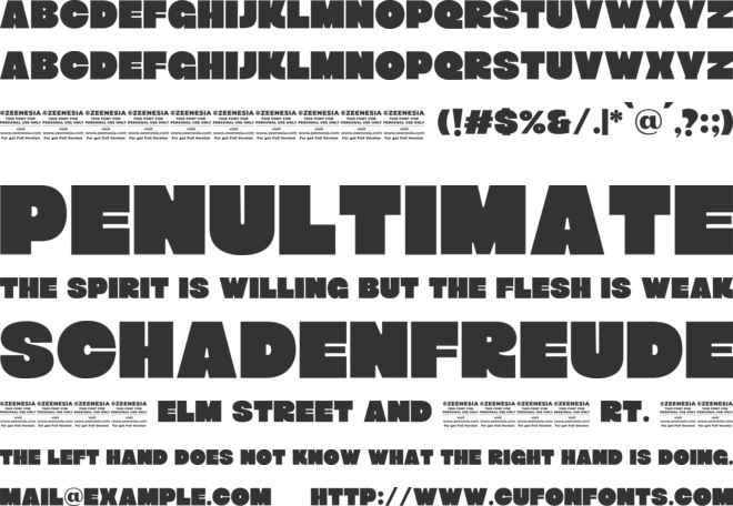 Milova Violatte Personal Use Only font preview