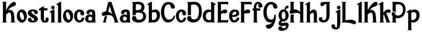 Kostiloca font download
