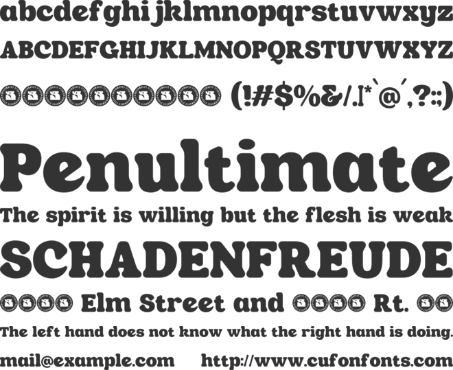 Roliana font preview