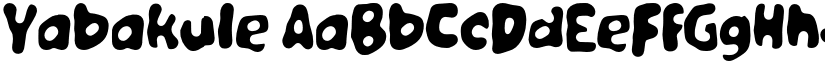Yabakule font