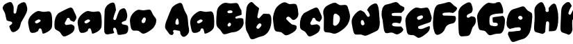 Yacako font