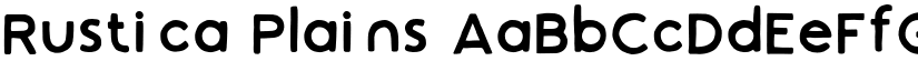Rustica Plains font