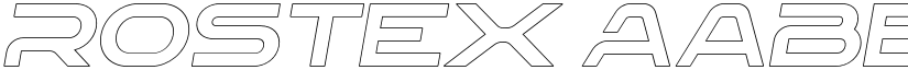 Rostex font