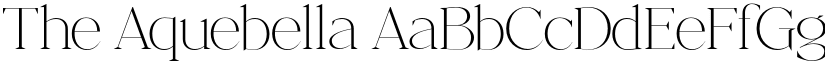 The Aquebella font