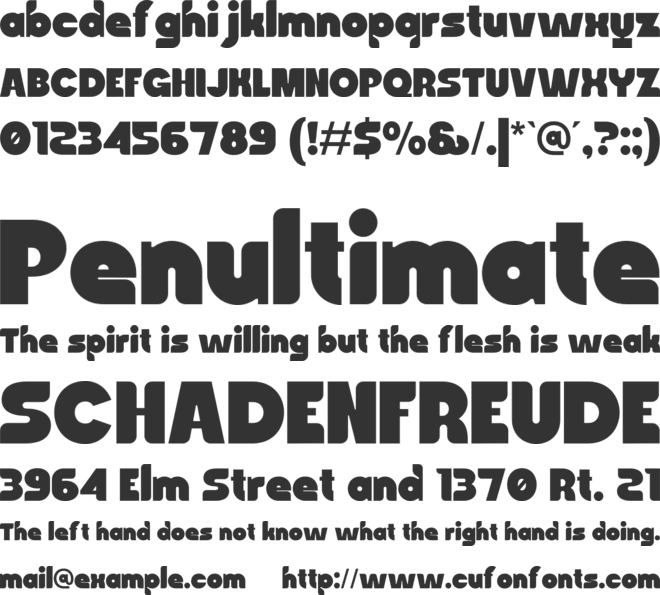 Synorix font preview