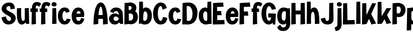 Suffice font