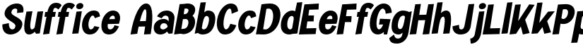 Suffice font