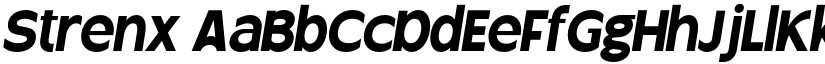 Strenx font