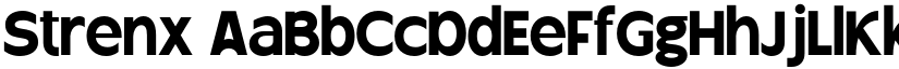 Strenx font