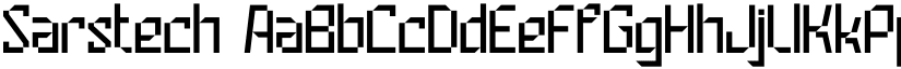 Sarstech font