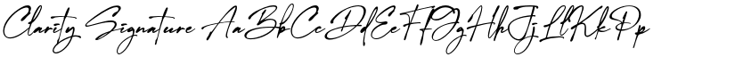 Clarity Signature font