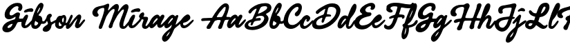 Gibson Mirage font download