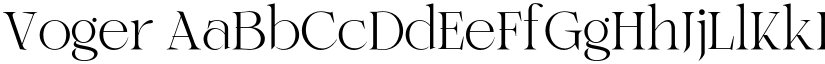 Voger font