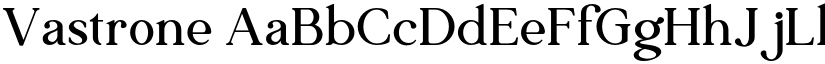 Vastrone font