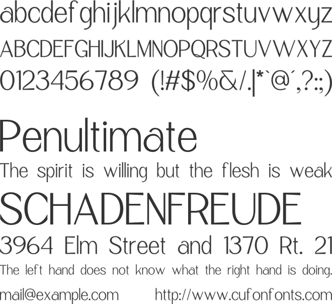 The Pavefloz font preview