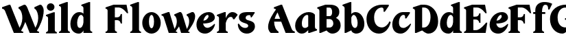 Wild Flowers font