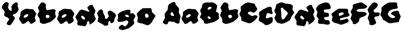Yabadugo font