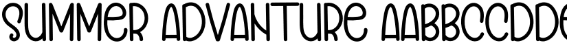 SUMMER ADVANTURE font