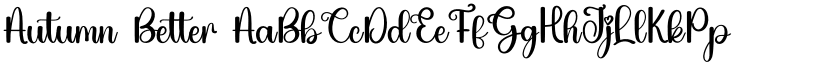 Autumn Better font