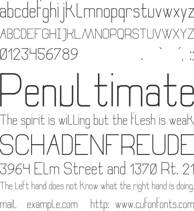 Recoleta Sans St font preview