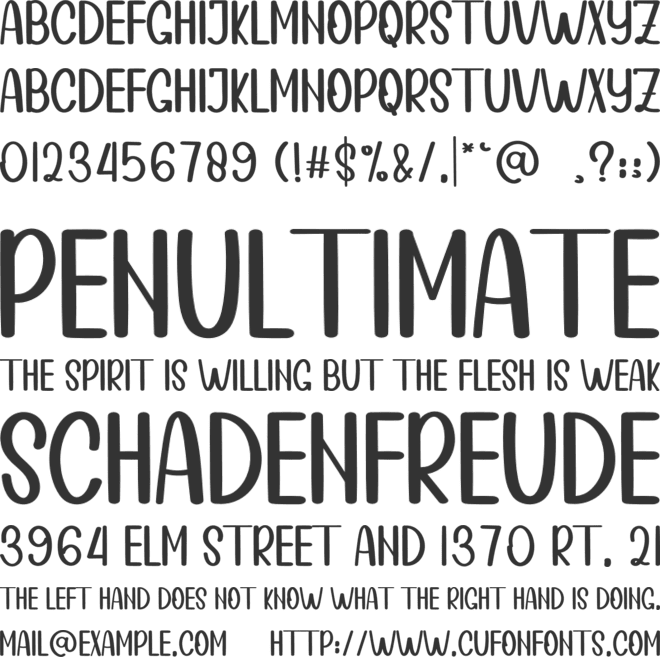 HELLO MIDNIGHT font preview