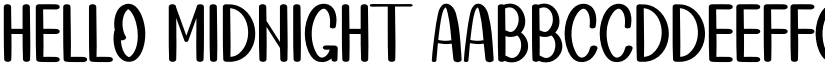 HELLO MIDNIGHT font download
