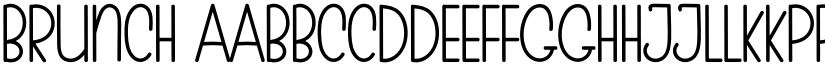 BRUNCH font