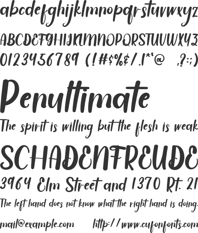 Sweet  Vacation font preview