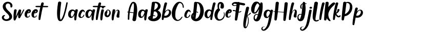Sweet  Vacation font