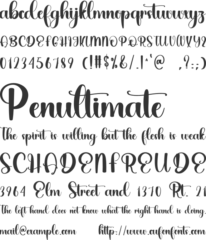 Baby Sintya font preview