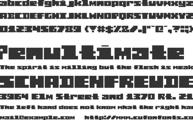DarkByte font preview