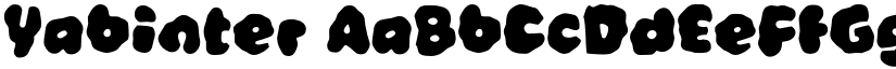 Yabinter font
