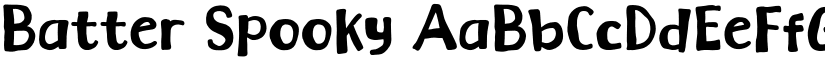 Batter Spooky font