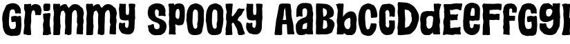 Grimmy Spooky font
