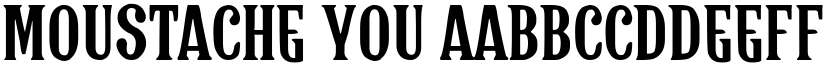 Moustache You font download